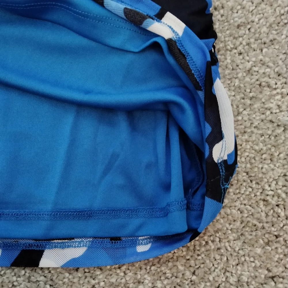 NWT XL Calvin Klein Blue Camo Sleeveless Top - Picture 8 of 10